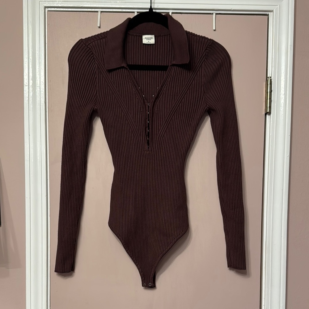 Abercrombie Ribbed Sweater Bodysuit